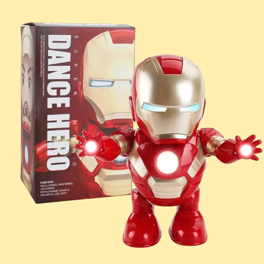 Dancing Iron Man Action Figure Toy with Lights & Sounds – Interactive Superhero Toy | AnimeLegacy