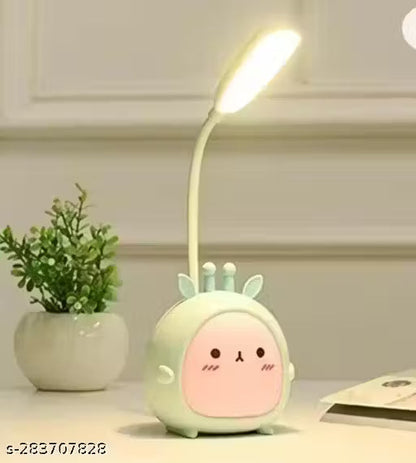 LED Study Table Lamp with Warm Yellow Light – USB Rechargeable Light for Table