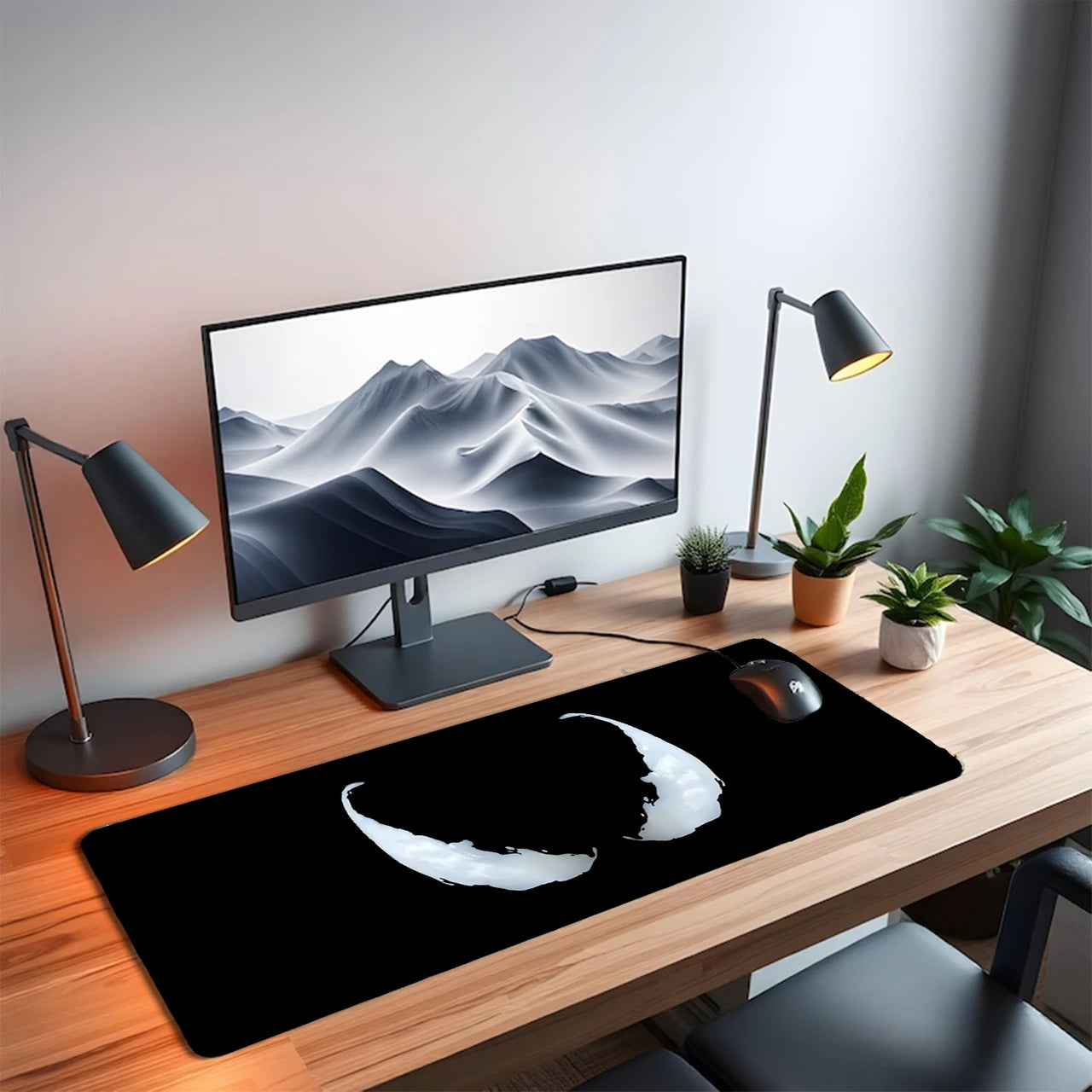 Venom Gaming Mouse Pad XXL – 23 × 11 Inch Extended Desk Mat for PC & Keyboard | Non-Slip Base Black
