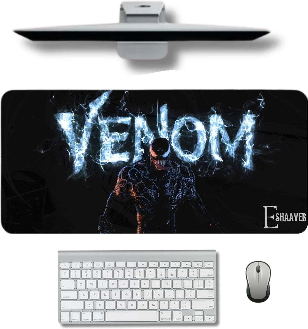 VENOM035 Non-Slip Mouse Pad – Premium Venom Gaming Mousepad | Multicolor Desk Mat for Gaming, Office & Study