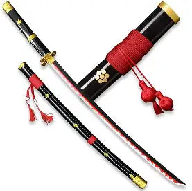 Roronoa Zoro Black Enma Wooden Katana 104cm – One Piece Replica Sword